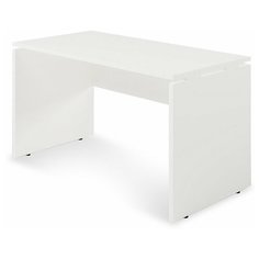 Письменный стол Мисон 120х60х75,2 Столешница белого цвета, проставка белая Zebrano