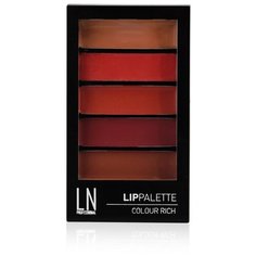 LN-professional Палетка помад для губ LipPalette Clolur Rich, оттенок 02
