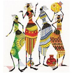Набор для вышивания крестиком PANNA Африка, Африканочки-подружки (NM-0739)