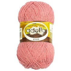 Пряжа Adelia Kiss, 100% полиэстер, 10*50 г, 145 м+-7 м, №21, темный грязно-розовый