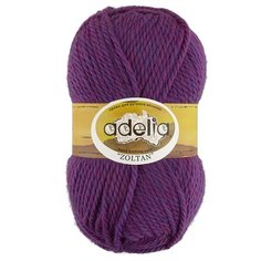 Пряжа Adelia Zoltan, 100% шерсть, 5*100 г, 115 м+-5 м, №153, сиреневый, меланж