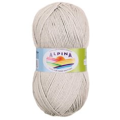 Пряжа Alpina Stella, 50% альпака, 45% мериносовая шерсть, 5% металлизированный полиамид с люрексом, 3*100 г, 250 м+-13 м, №93, нежно-бежевый