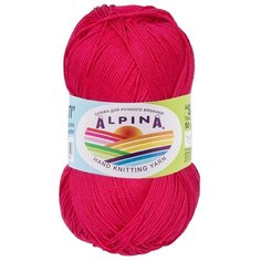 Пряжа Alpina Sati, 100% мерсеризованный хлопок, 10*50 г, 170 м+-10 м, №175, малиновый