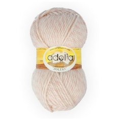 Пряжа Adelia Zoltan, 100% шерсть, 5*100 г, 115 м+-5 м, №119, светло-розовый, белый