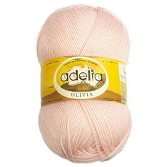 Пряжа Adelia Olivia, 60% акрил, 40% шерсть, 5*100 г, 250 м+-10 м, №27, розово-бежевый