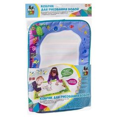 Водная раскраска-коврик Bondibon Море, 2 ручки, многоразовая, 39*29 см (ВВ3096)