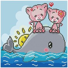 Кристальная мозаика Фрея "Лето! Загораем!", 30*30 см (ALV-85)