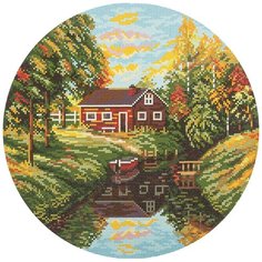 Кристальная мозаика Фрея "Осенний полдень", 34,5*34,5 см (ALVR-22 110)