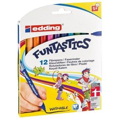 Фломастеры edding Funtastics, 12 цветов, в картонной коробке