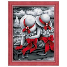 Алмазная мозаика Алмазная живопись "Сестрички", 30*40 см (АЖ-1614)
