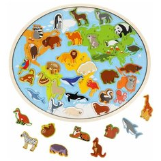 Магнитная игра Mapacha "Планета Земля": 40 магнитов животных (76848)