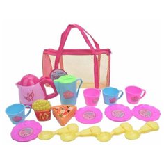 Набор посуды Наша Игрушка 17 предметов, сумка (3728G)