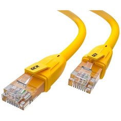 Патч-корд GCR Патч-корд прямой UTP кат.6, 24 AWG, 1 шт., желтый, 15 м