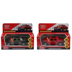 Бронемашина Технопарк металлическая, 12 см свет, звук, инерционный (FY6158-SL)