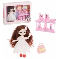 Кукла Наша Игрушка "Красотка", 15 см, 11 предметов (Y10378178)