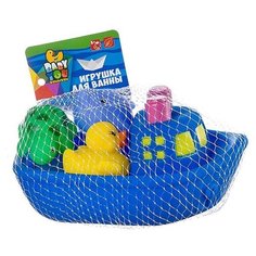 Игрушки для купания Bondibon Корабль, дельфин, утенок, черепаха (ВВ2755)