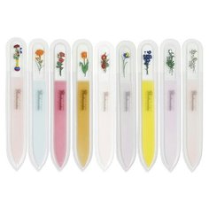 Стеклянная пилка ручной работы BOHEMIA 120/140 FLOWERS color