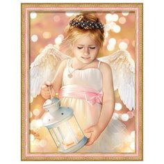 Алмазная мозаика Алмазная живопись "Ангел с фонариком", 30*40 см (АЖ-1780)