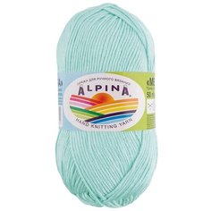 Пряжа Alpina Melissa, 95% вискоза, 5% кашемир, 10*50 г, 125 м+-6 м, №12, светло-бирюзовый