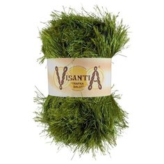 Пряжа Visantia Trafka Salut, 80% полиэстер, 20% люрекс, 5*200 г, 90 м+-4 м, №0190, зеленый