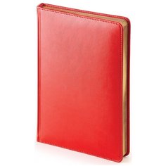 Ежедневник недатированный Альт красный, А5, 145*205 мм, 136 листов, Sidney, Nebraska