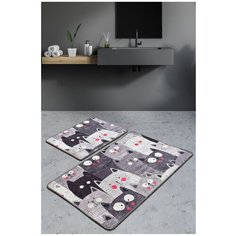 Комплект ковриков для ванной 2 шт, 60x100 см, 50x60 см, 8682125936680 Chilai Home