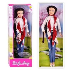 Кукла Оксана (блондинка) в стильном наряде Oubaoloon