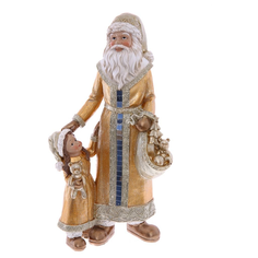 Фигурка РЕМЕКО Дед мороз 35 см бежевый
