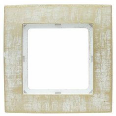 Рамка 1п Duwi26583 2, белое золото