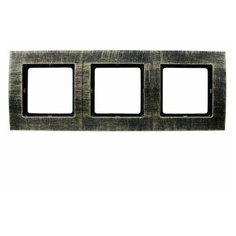 Рамка на 3 поста серия Palazzo Vintage золото патина duwi 26528 3