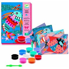 Фрески из цветного песка Djeco Радужные рыбки (08661)