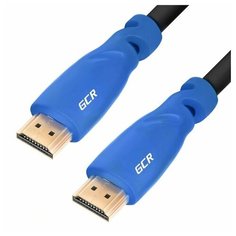 Кабель HDMI 0.3м для Apple TV SmartTV Xiaomi TV Box ПК PlayStation Xbox PS3 PS4 Pro проектор компьютер Ultra HD 4K 3D Ethernet GCR GOLD черный+синий