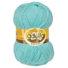 Пряжа Adelia Rachel, 90% шерсть, 10% полиэстер, 5*100 г, 400 м+-15 м, №09, светлая бирюза