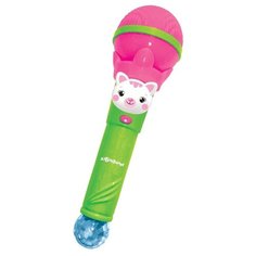 Микрофон Азбукварик Суперхит, Веселая дискотека Розовый (28444-6)