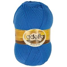 Пряжа Adelia Rachel, 90% шерсть, 10% полиэстер, 5*100 г, 400 м+-15 м, №10, темно-голубой