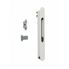 Защёлка для раздвижных окон балконного остекления со скрытым монтажом 3 части белая Агат