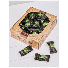 Конфеты в шоколаде "Медофеты" мягкий грильяж с арахисом, семенами льна и подсолнечника, цукатами апельсина и медом, коробка 350г Берестов А.С.