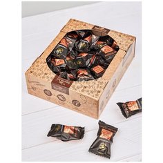 Конфеты в шоколаде "Медофеты" мягкий грильяж с арахисом, семенами кунжута и подсолнечника, цукатами апельсина и медом, коробка 350г Берестов А.С.