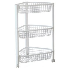 "Этажерка угловая ""Евро"" на колесиках, 3 секции (31х31х57 см)" Best Home