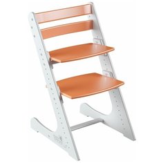 Детский регулируемый стул Конек Горбунек Комфорт комбинированный белый/оранжевый