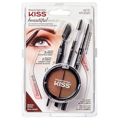 KISS Набор для бровей Beautiful Brow Kit (KPLK02C) medium brown