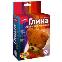 Набор для творчества игрушка из глины Игрушечный мишка, Пз/Гл-002 2 упаковки Lori