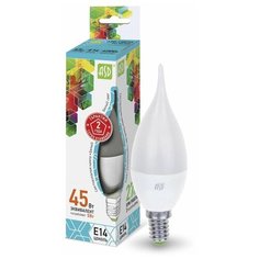 Упаковка светодиодных ламп 10 шт LED-СВЕЧА на ветру-standard 5 Вт Е14 4000К ASD