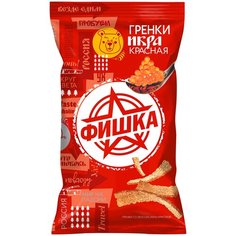 Гренки "Фишка" со вкусом красной икры 120г, 10 шт., мультипак №6