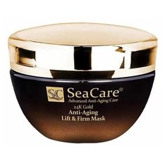 Маска SeaCare 24K Gold Anti-Aging Lift & Firm Mask антивозрастная подтягивающая и повышающая упругость с Реноваж, Золотом и Витамином Е, 50 мл