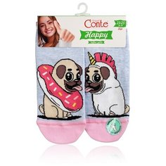 Носки Conte Elegant Happy 19С-114СП 164, размер 23-25, светло-голубой