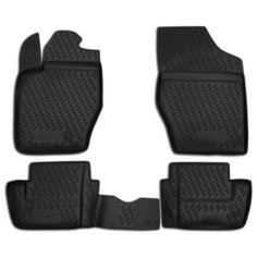 Комплект ковриков салона ELEMENT CARCRN00011 для Citroen C4 4 шт. черный