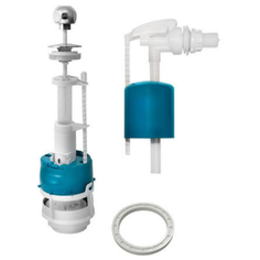 Комплект 1 Шток. мех-м "стоп поток", бок. подводка, кнопка хром, СБа-БпрН-А-В ИнкоЭр