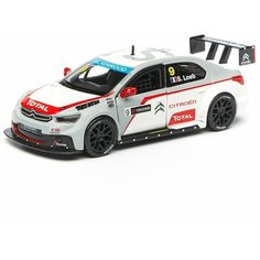 Bburago Машинка металлическая ралли Citroen C Elysee WTCC 2014 (Sebastien Loeb), 1:32