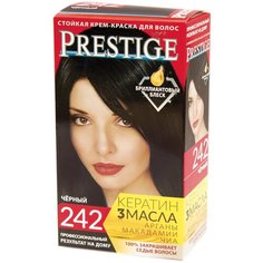 VIPs Prestige Бриллиантовый блеск стойкая крем-краска для волос, 242 - черный